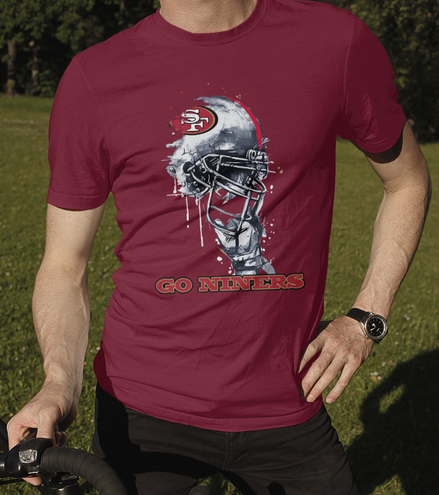 Go Niners Sf Football Helmet T-Shirt