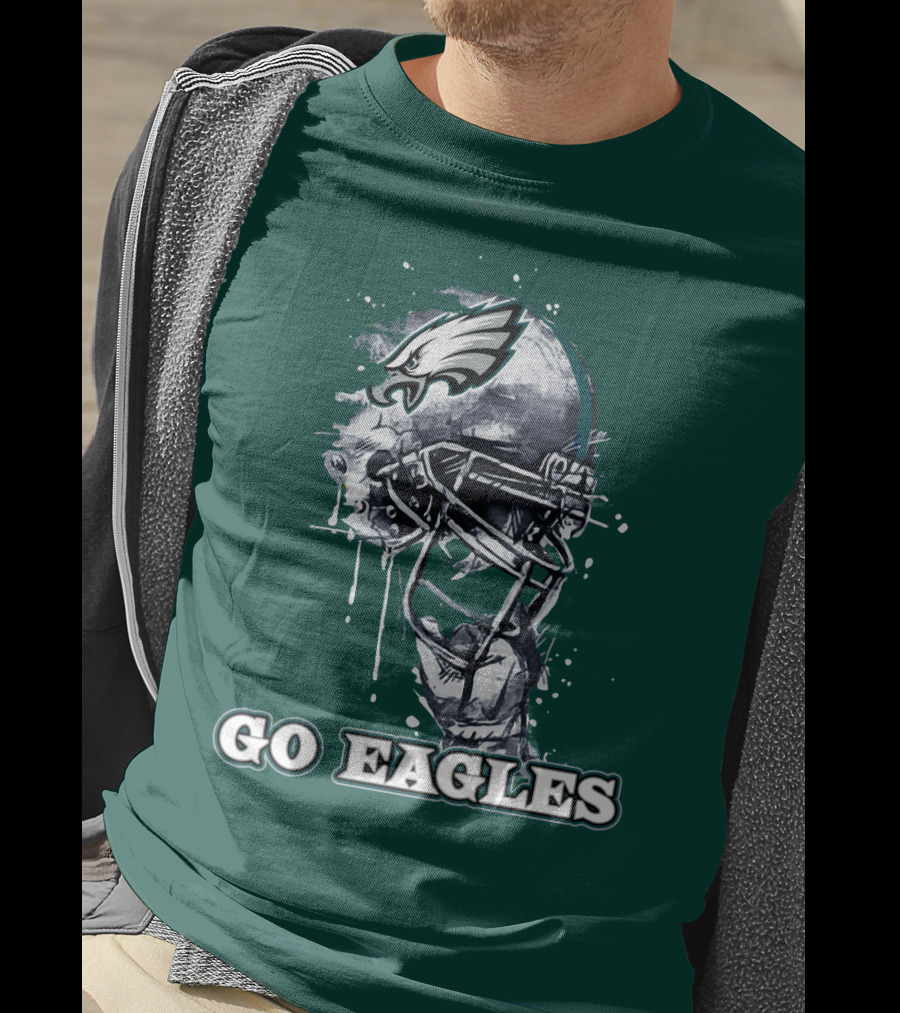Philadelphia Eagles Helmet Go Eagles T-Shirt