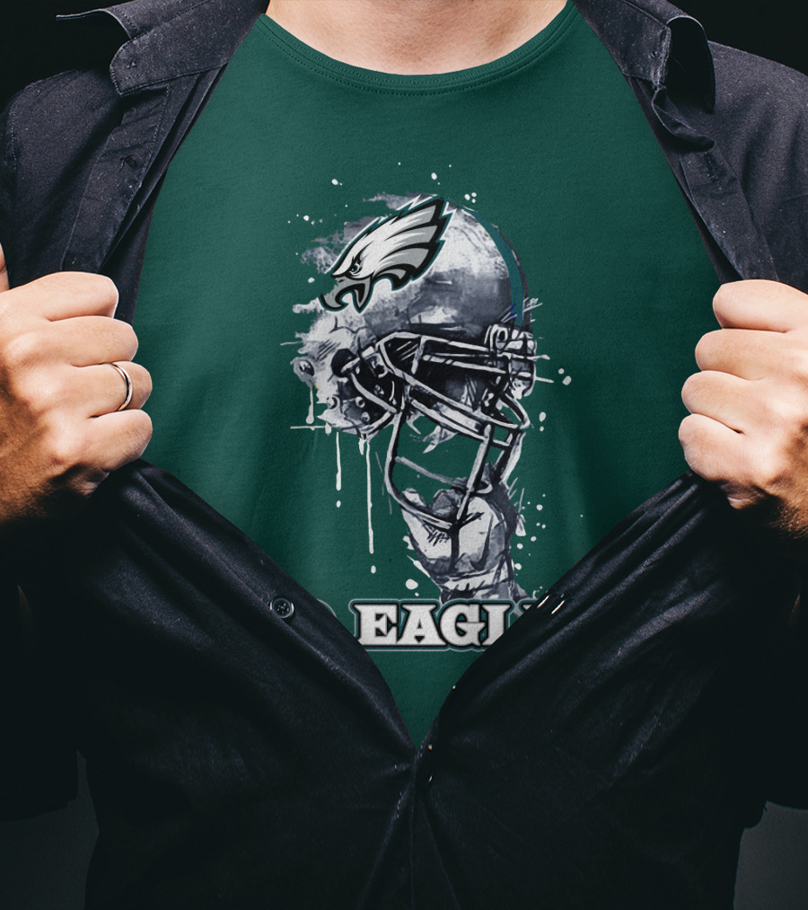 Philadelphia Eagles Helmet Go Eagles T-Shirt
