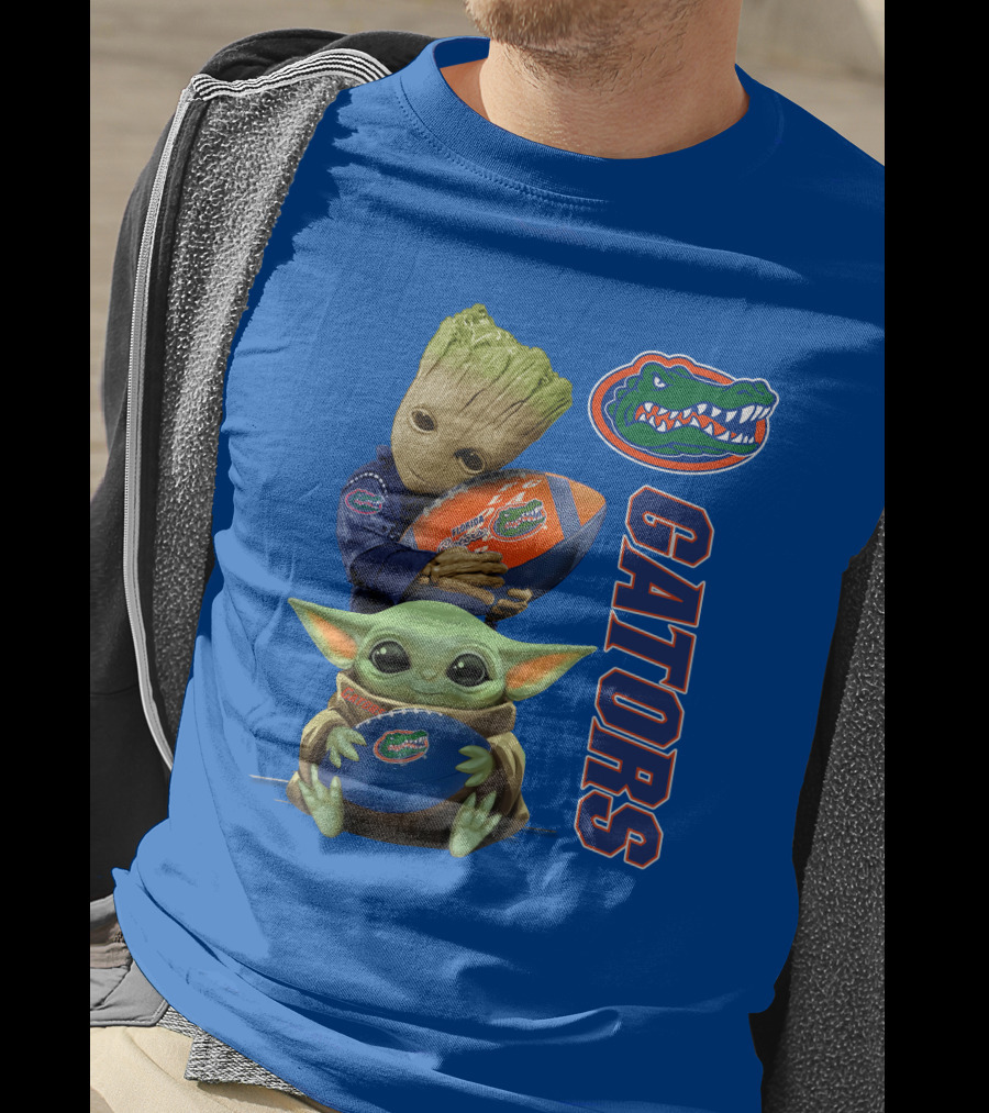 Gators Football Baby Alien And Tree Creature T-Shirt