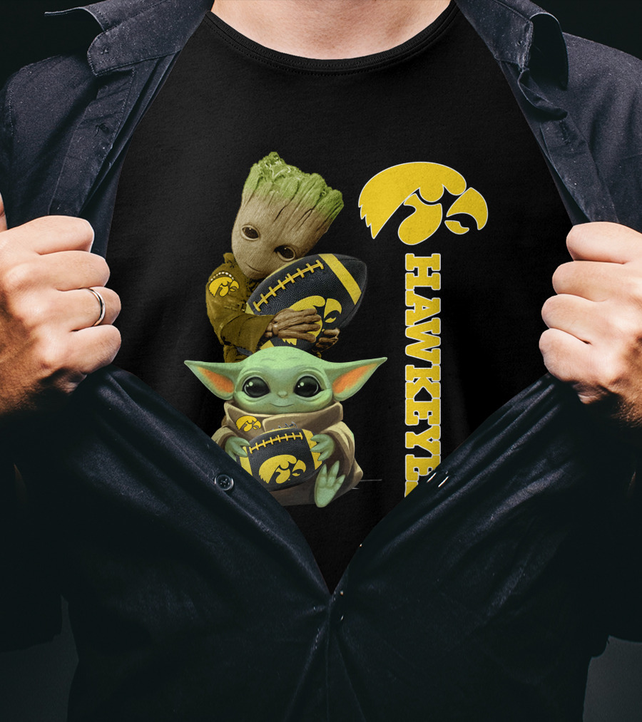 Baby Groot And Baby Yoda Hawkeyes T-Shirt