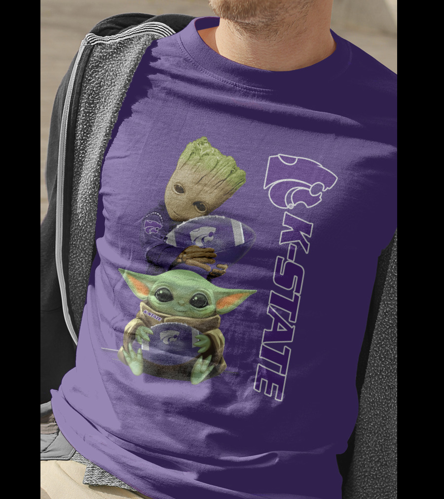 K-State Wildcats Groot Baby Yoda T-Shirt