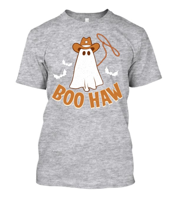 Boo Haw Western Ghost Cowboy Halloween T-Shirt