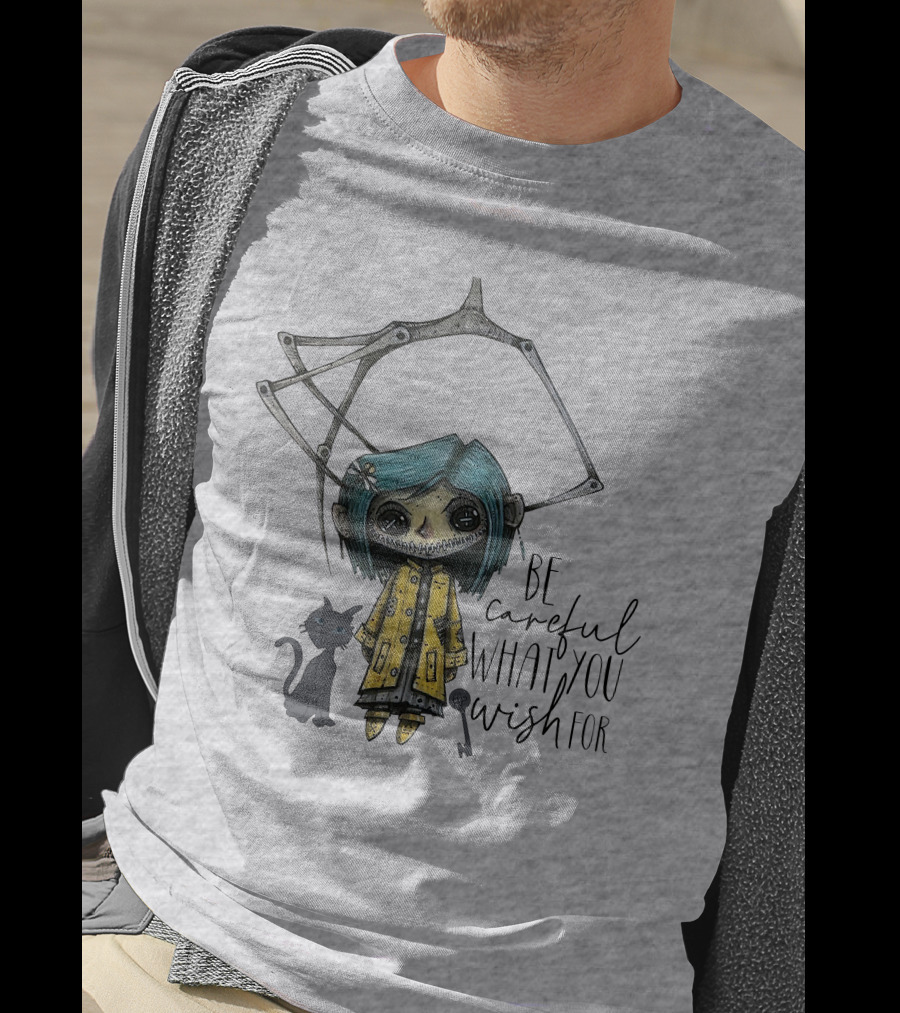 Be Careful What You Wish For Doll With Cat T-Shirt