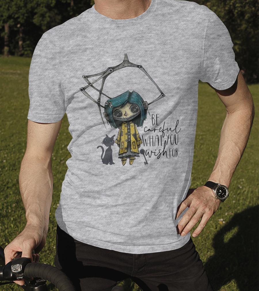 Be Careful What You Wish For Doll With Cat T-Shirt