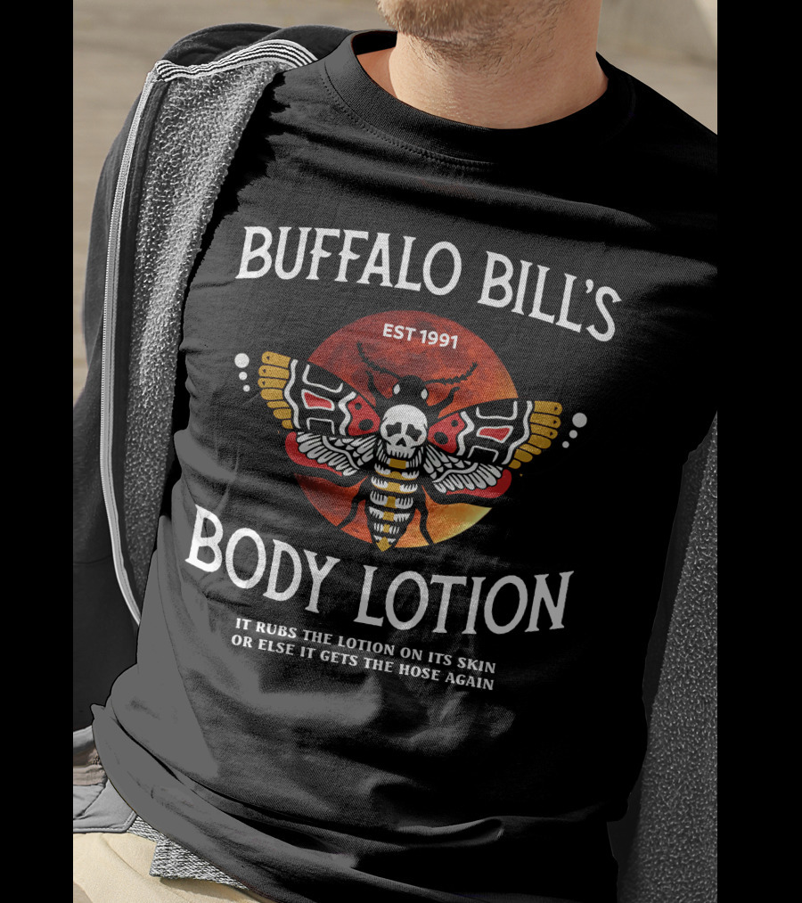 Buffalo Bill's Body Lotion EST 1991 Silence Lambs Halloween T-Shirt