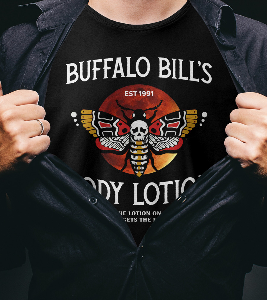 Buffalo Bill's Body Lotion EST 1991 Silence Lambs Halloween T-Shirt