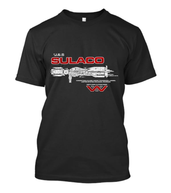 U.S.S. Sulaco Conestoga-Class Troop Transport Vessel Weyland-Yutani Corp T-Shirt