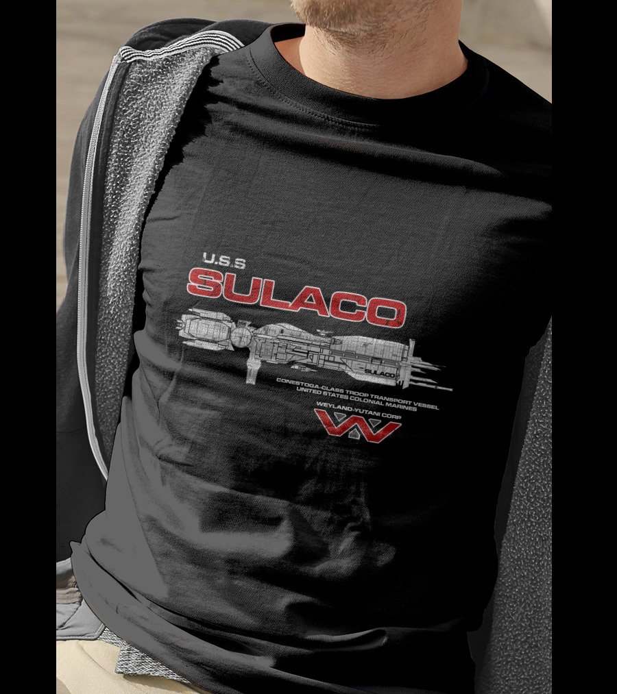 U.S.S. Sulaco Conestoga-Class Troop Transport Vessel Weyland-Yutani Corp T-Shirt