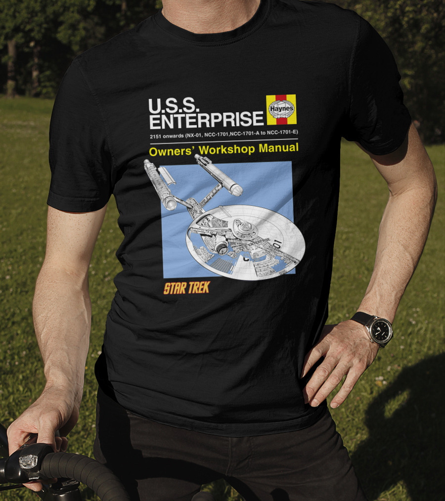 U.S.S Enterprise Haynes Owners' Workshop Manual Star Trek 2151 Onwards NCC-1701 NCC-1701-A To NCC-1701-E T-Shirt