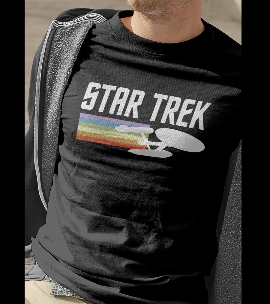 Star Trek Enterprise Rainbow Trail T-Shirt