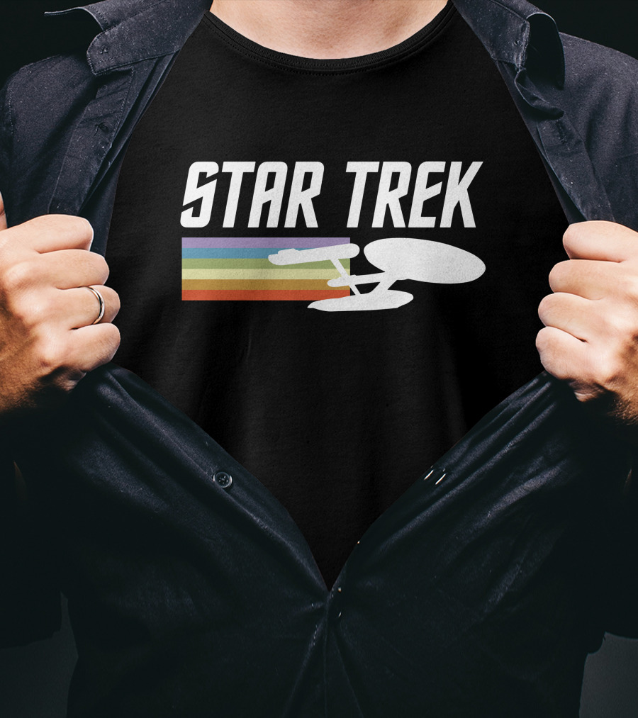 Star Trek Enterprise Rainbow Trail T-Shirt