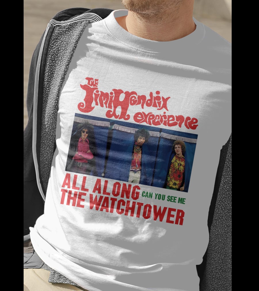 The Jimi Hendrix Experience All Along The Watchtower Can You See Me T-Shirt