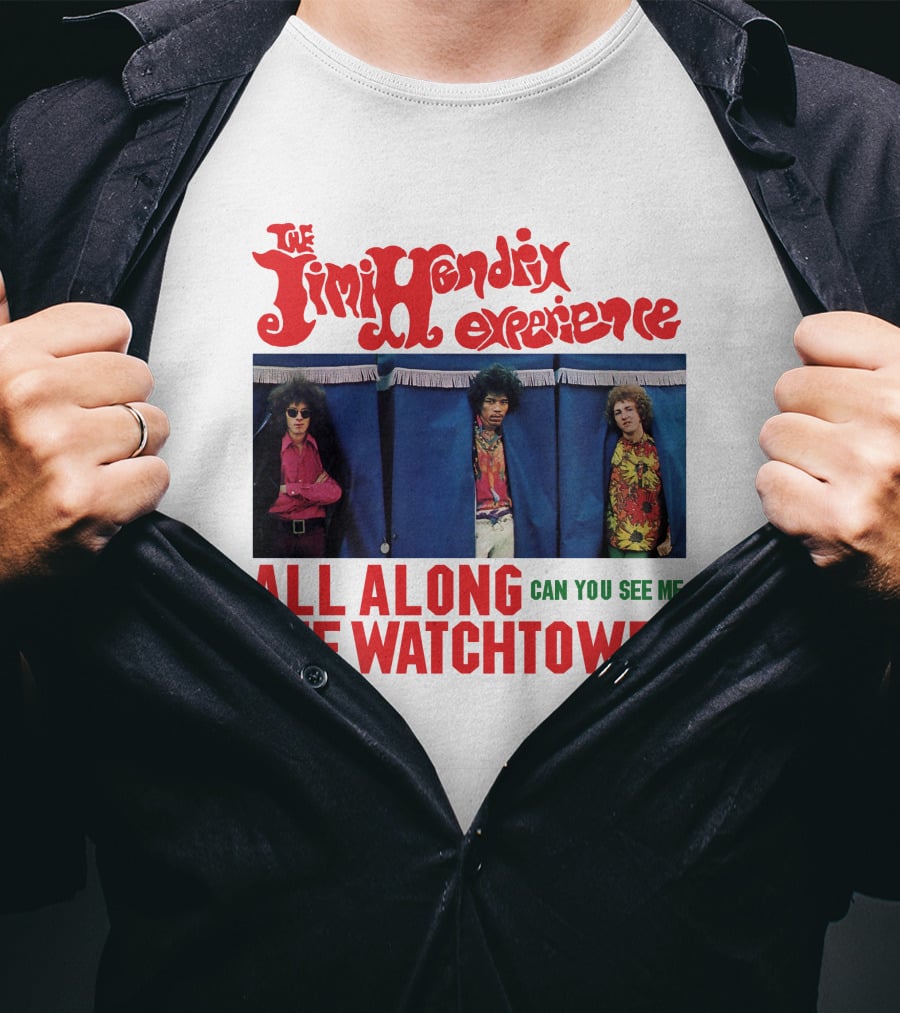 The Jimi Hendrix Experience All Along The Watchtower Can You See Me T-Shirt