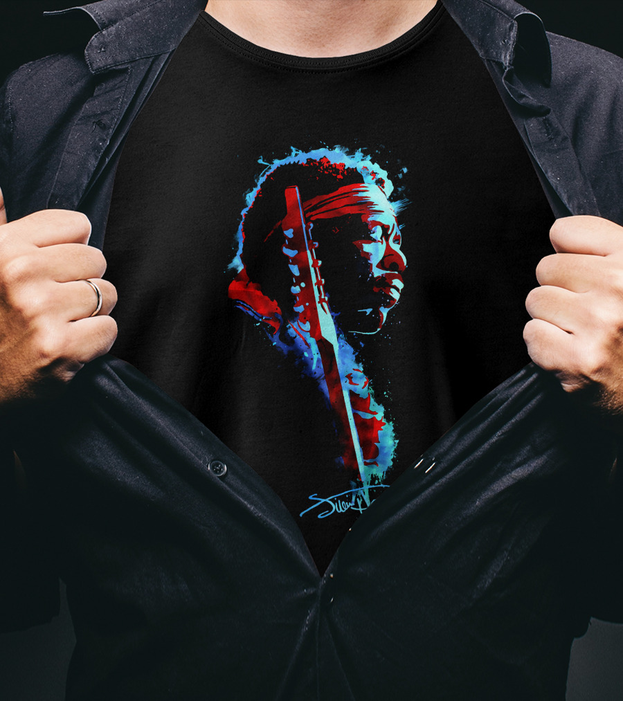 Jimi Hendrix Voodoo Child Watercolor T-Shirt