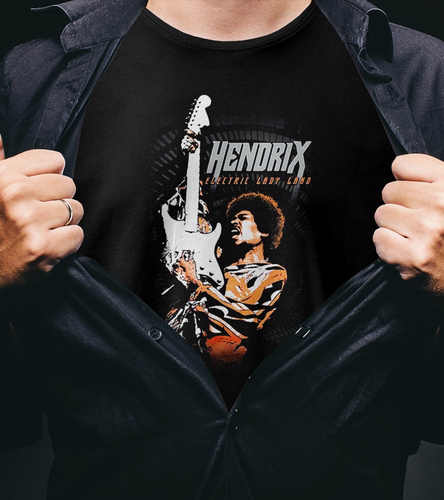 Hendrix Electric Ladyland Guitar Performance T-Shirt