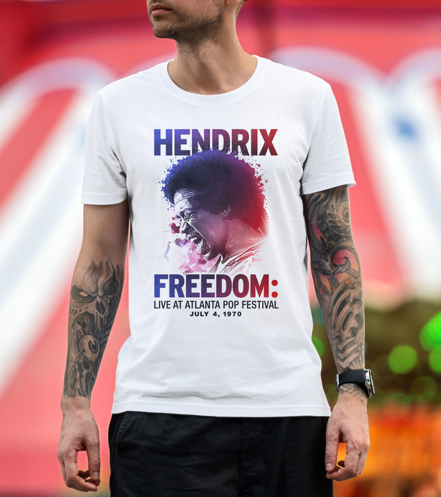 HENDRIX FREEDOM LIVE AT ATLANTA POP FESTIVAL JULY 4 1970 T-Shirt