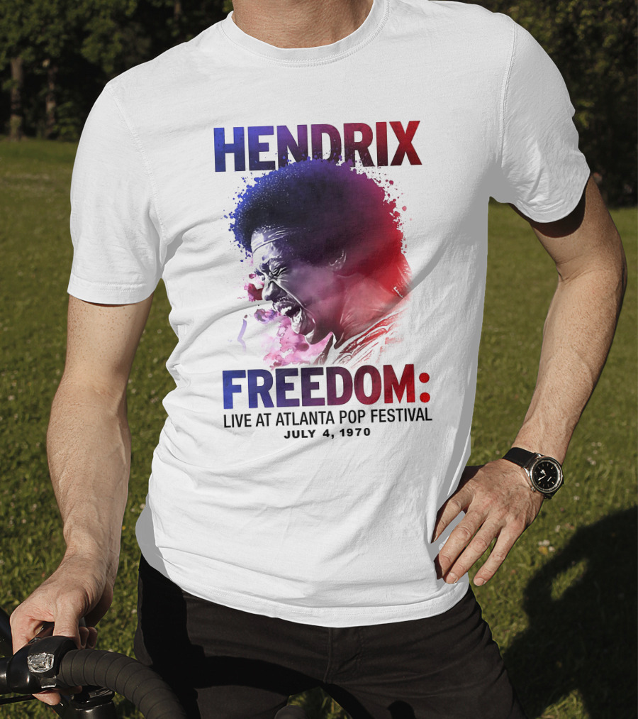 HENDRIX FREEDOM LIVE AT ATLANTA POP FESTIVAL JULY 4 1970 T-Shirt