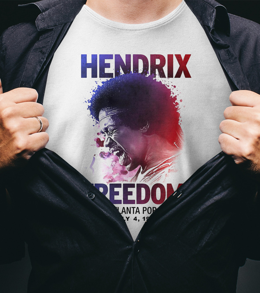 HENDRIX FREEDOM LIVE AT ATLANTA POP FESTIVAL JULY 4 1970 T-Shirt