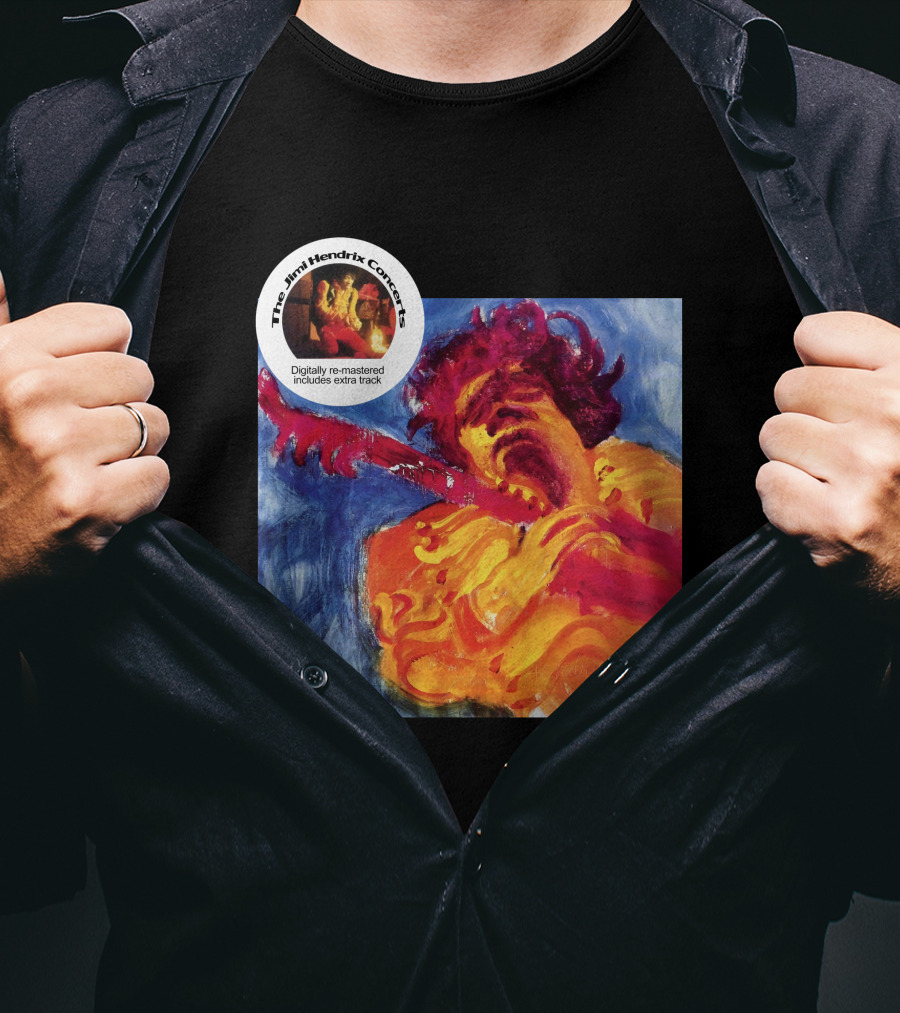 The Jimi Hendrix Concerts Digitally Re-Mastered Includes Extra Track T-Shirt