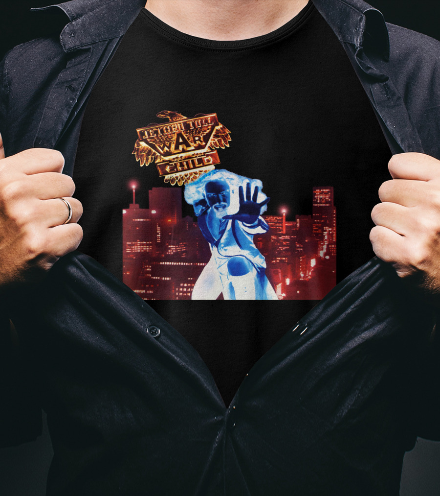 Faster Than A Bullet War Child Urban Heroic Cityscape T-Shirt