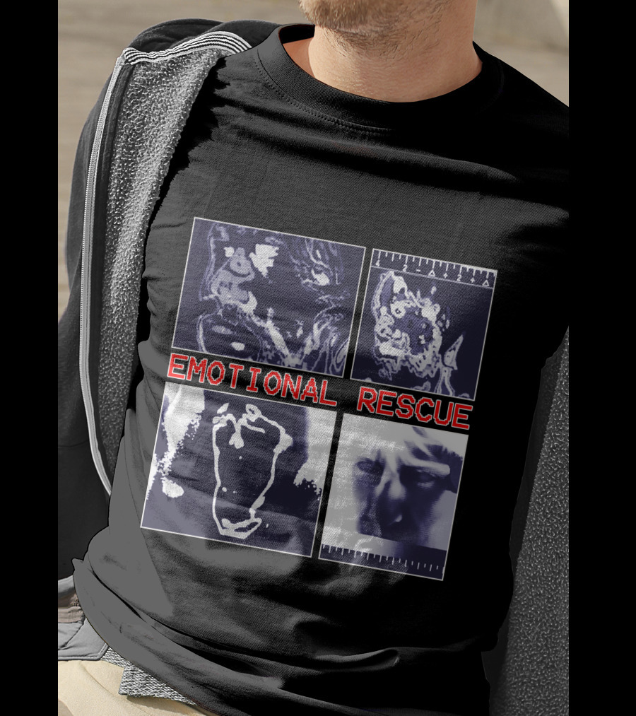 Emotional Rescue Album Cover Art Quadrants T-Shirt
