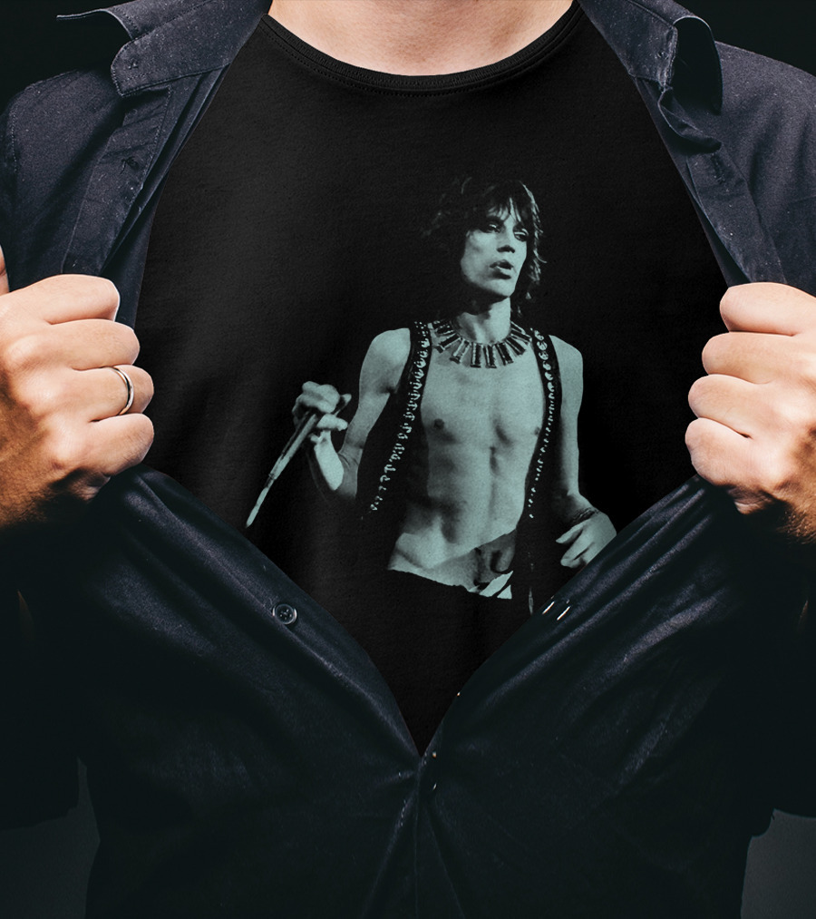 Mick Jagger Iconic Performance Rock Legend T-Shirt