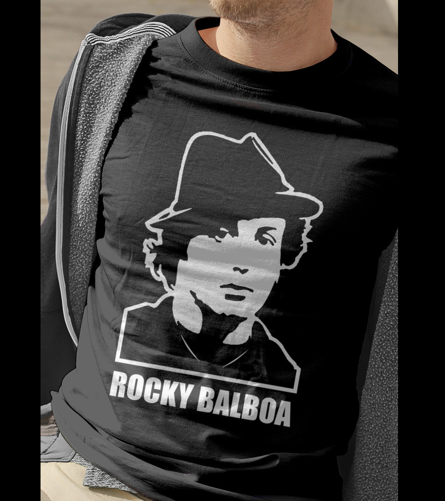 Rocky Balboa Iconic Boxing Legend With Hat T-Shirt