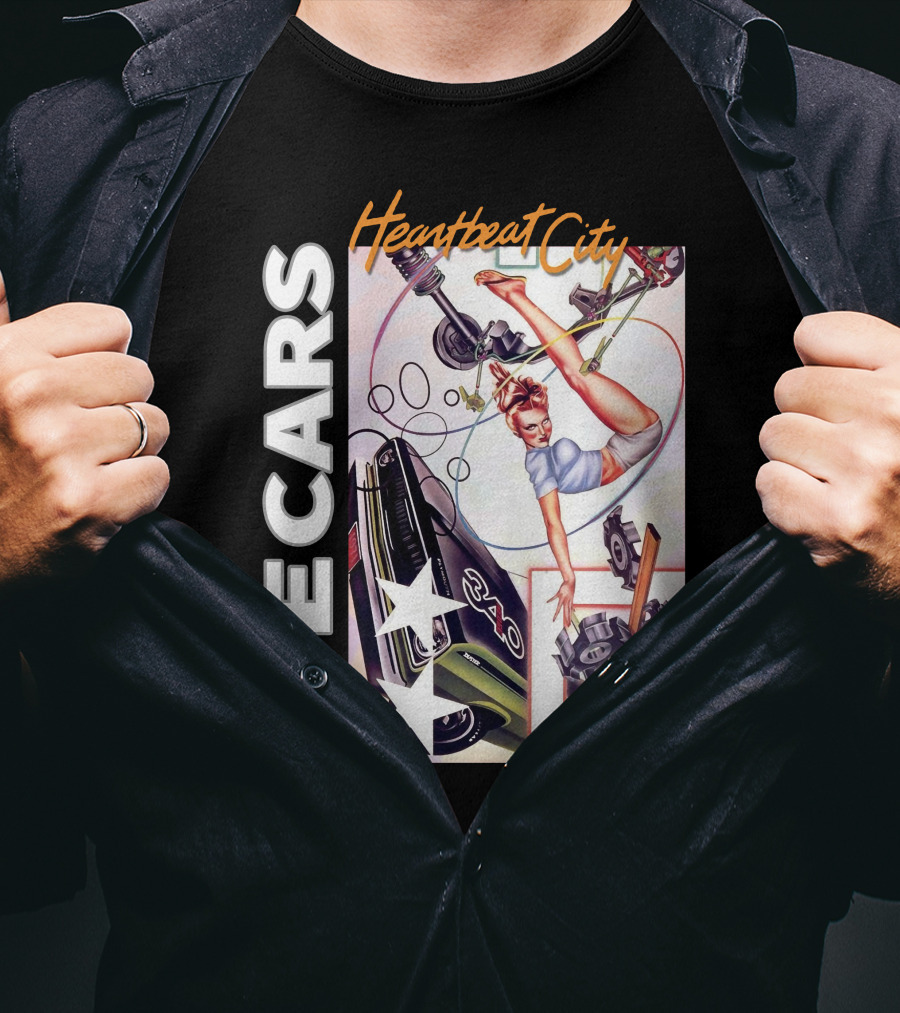 The Cars Heartbeat City 340 Retro T-Shirt