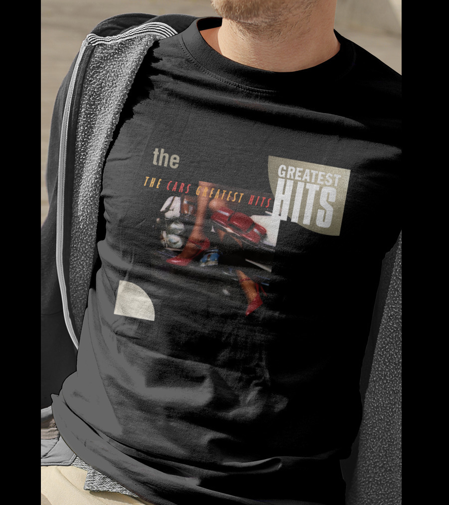 The Cars Greatest Hits Album Cover Retro T-Shirt