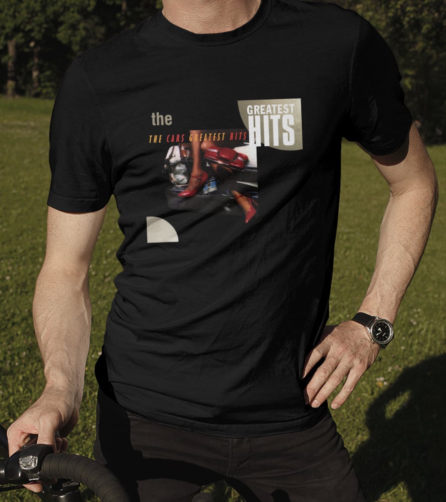 The Cars Greatest Hits Album Cover Retro T-Shirt