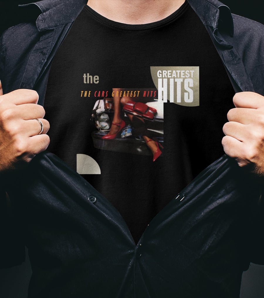 The Cars Greatest Hits Album Cover Retro T-Shirt