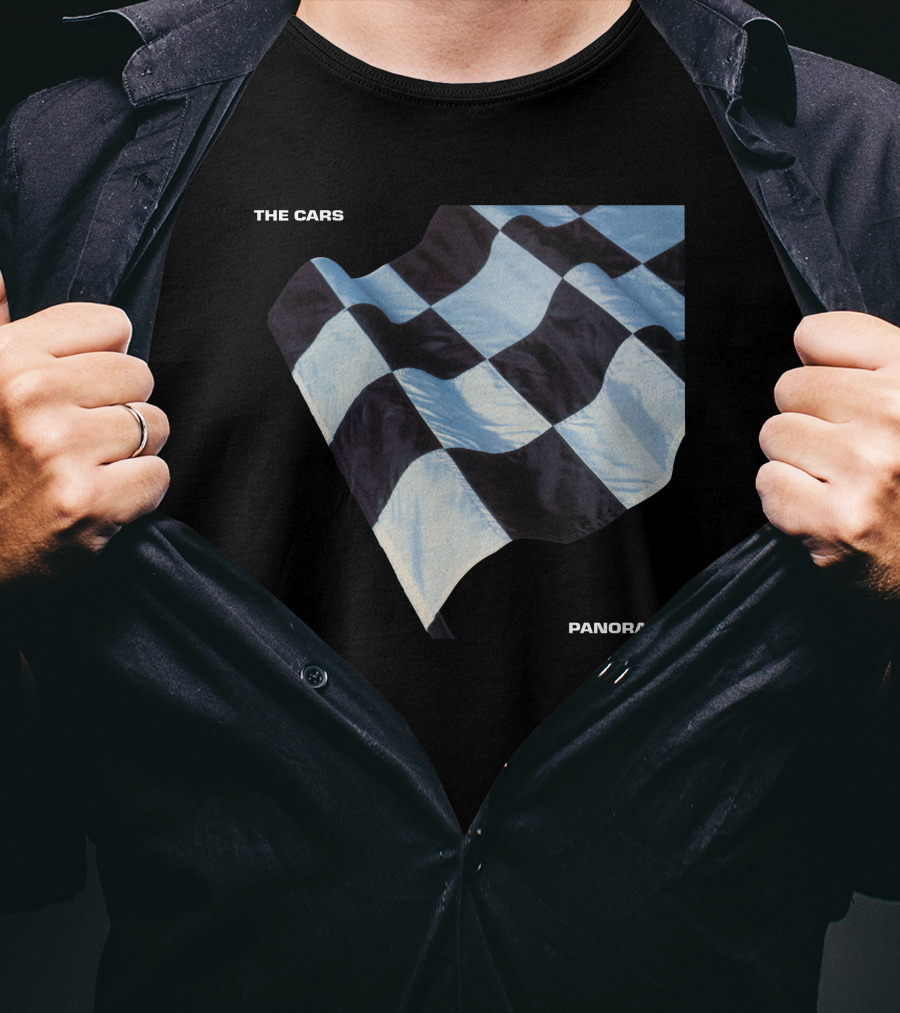 The Cars Panorama Racing Flag Cover T-Shirt