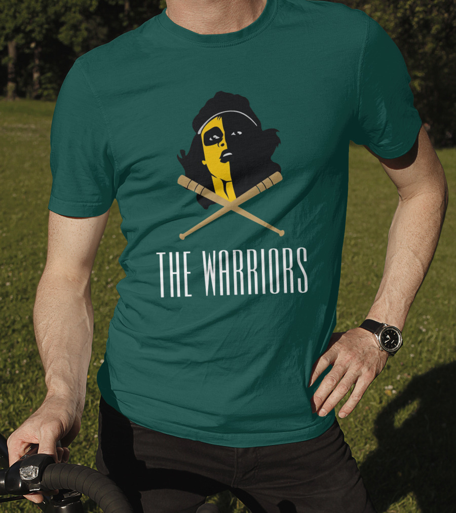 The Warriors Movie Concept Art Face And Crossed Bats T-Shirt