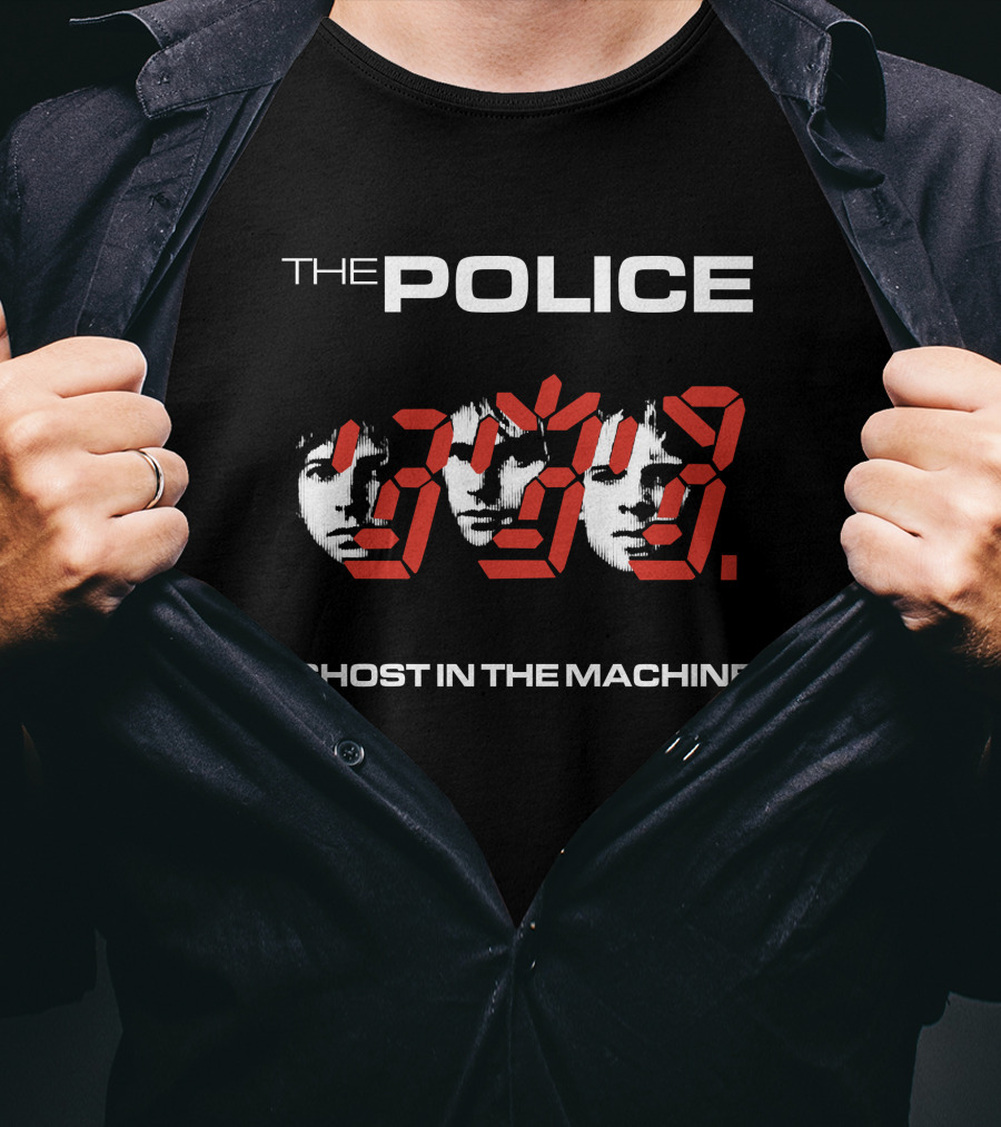 The Police Ghost IN The Machine 1981 Album T-Shirt