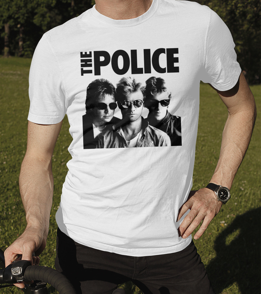 The Police Band Black And White Photo T-Shirt