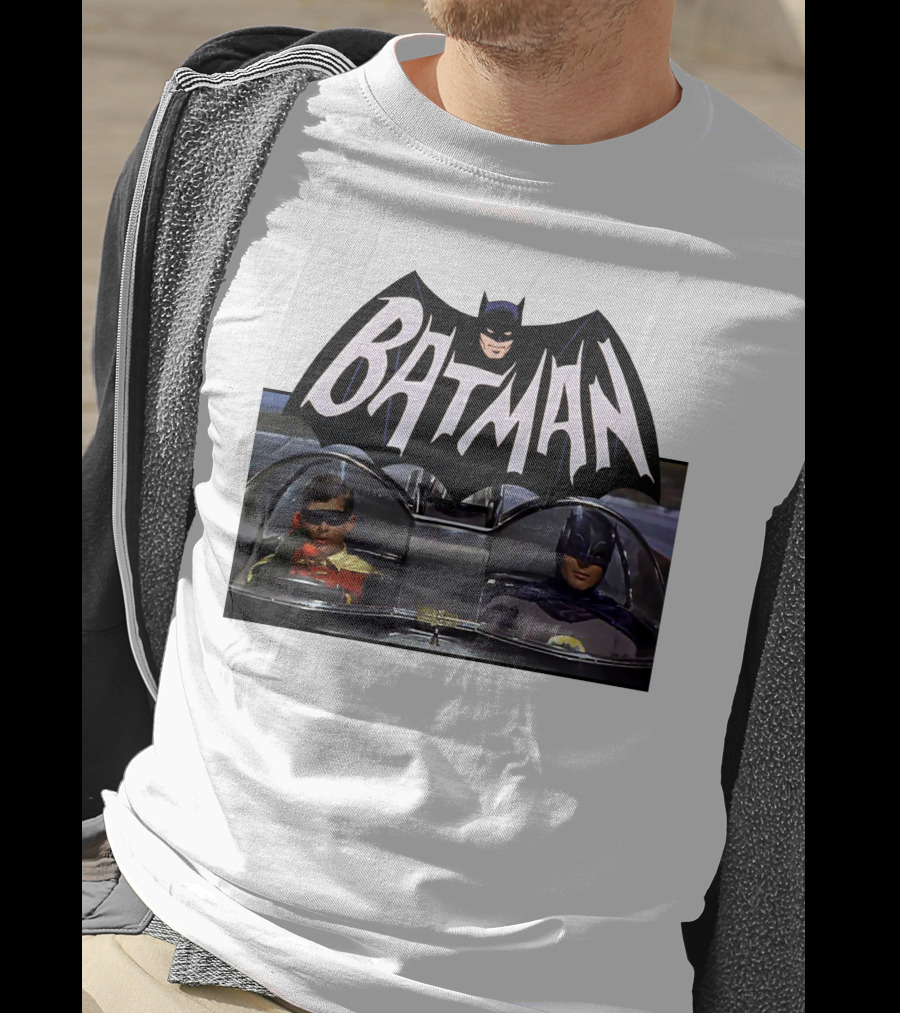 Batman TV Series Batmobile Dynamic Duo T-Shirt