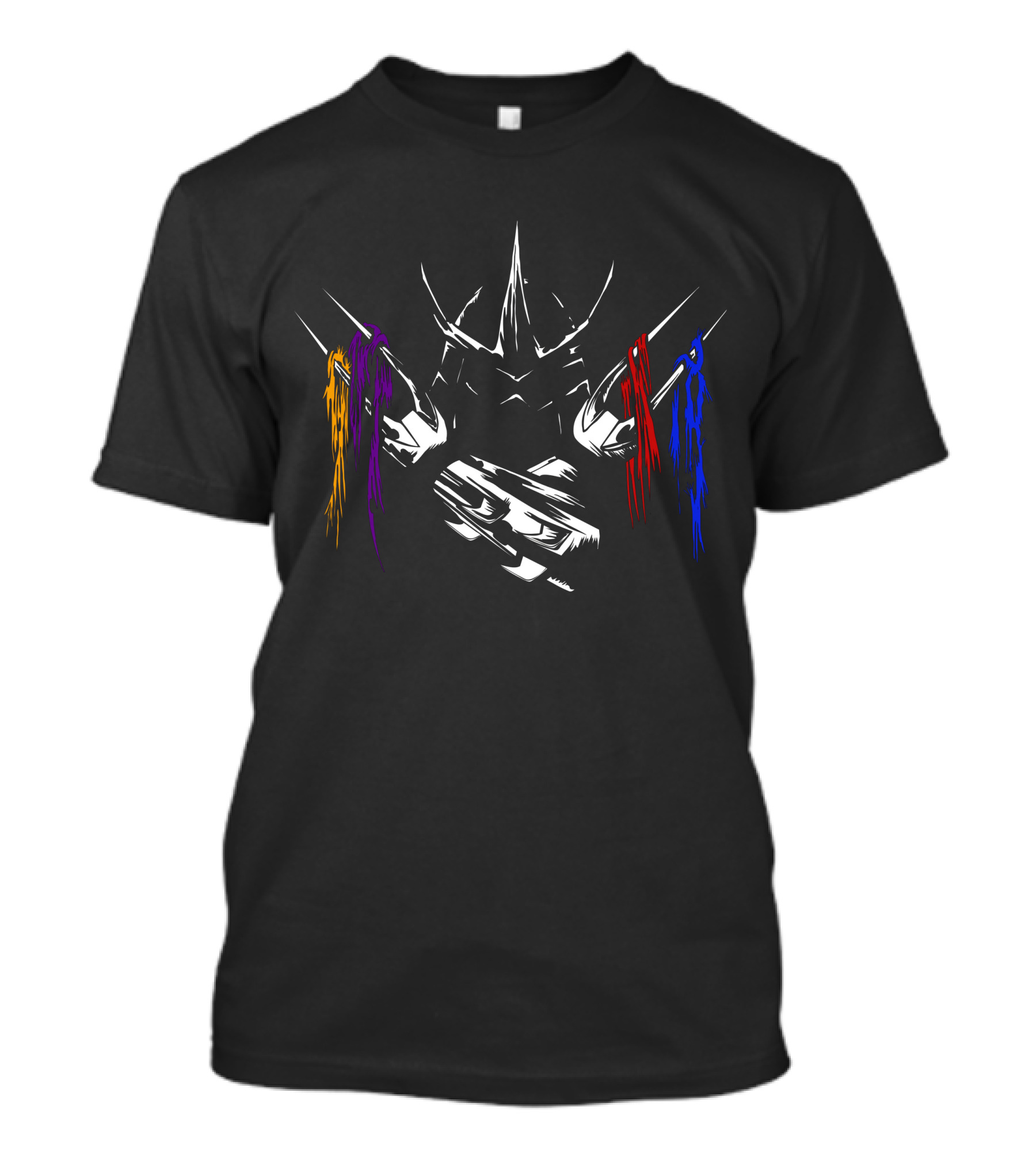 Shredder With Purple Red Blue Masked Ninjas T-Shirt