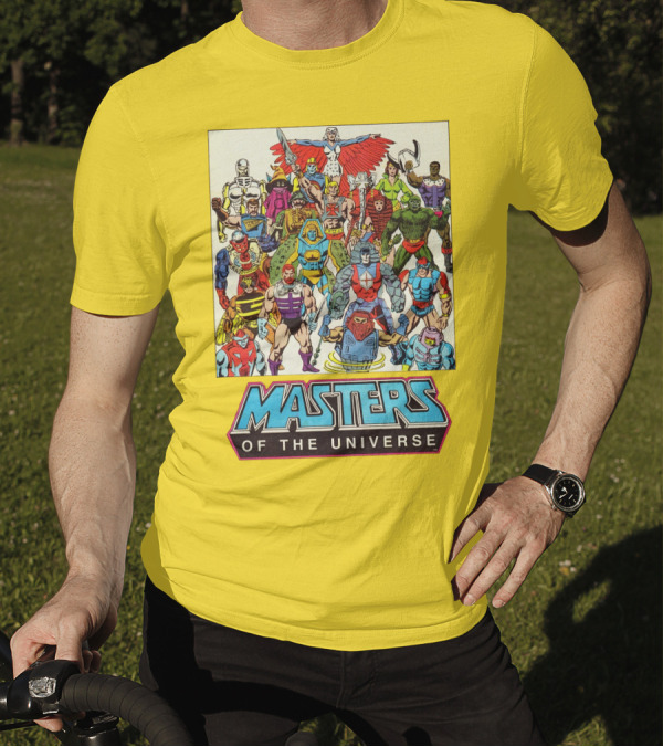Masters Of The Universe He-Man Iconic Characters Group Retro Comic T-Shirt
