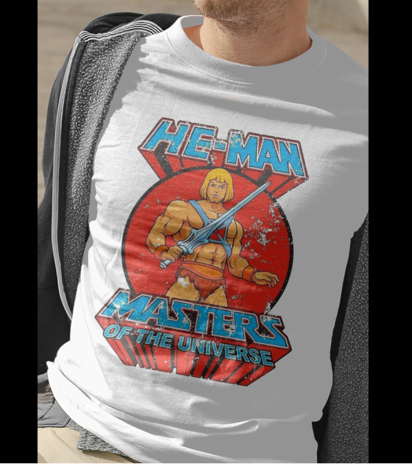 He-Man Masters Of The Universe Retro Classic Sword Iconic 80s T-Shirt