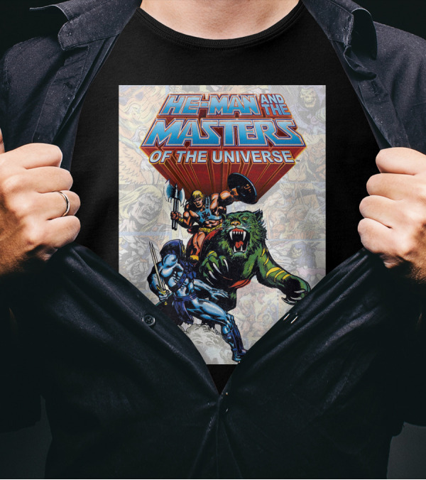 HE-MAN AND THE MASTERS OF THE UNIVERSE COMIC STYLE ACTION T-Shirt