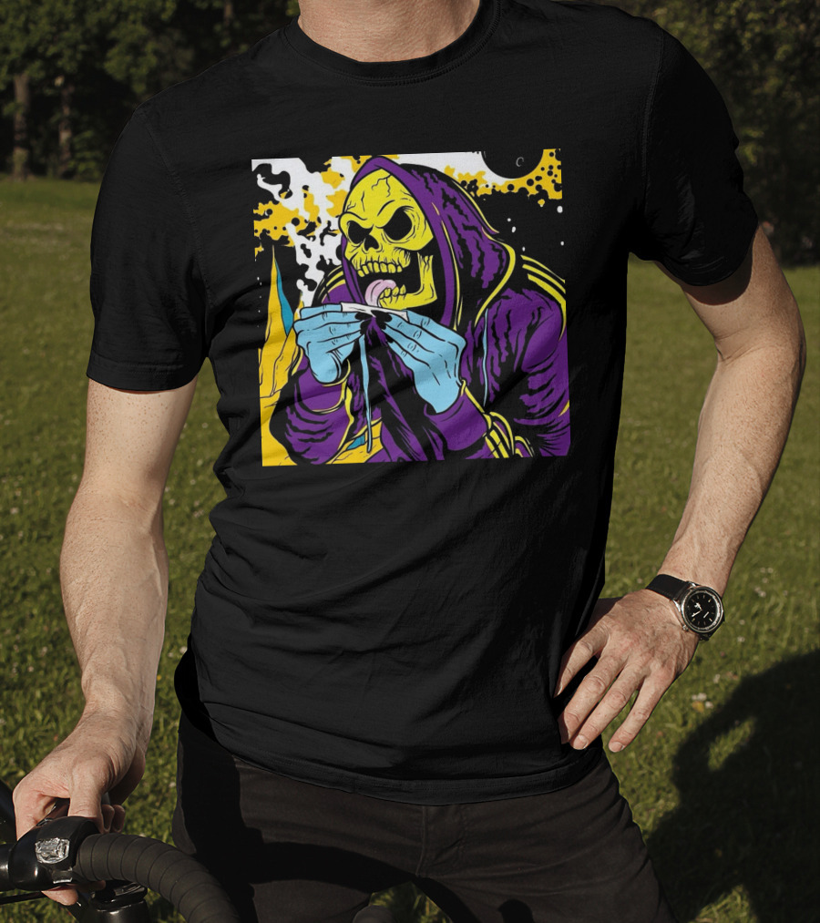 Skeletor Rolling Hoodie Masters Of The Universe 80s Retro Style Cartoon T-Shirt