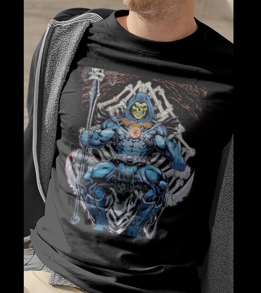 Skeletor Throne Masters Of The Universe Vintage Fan T-Shirt