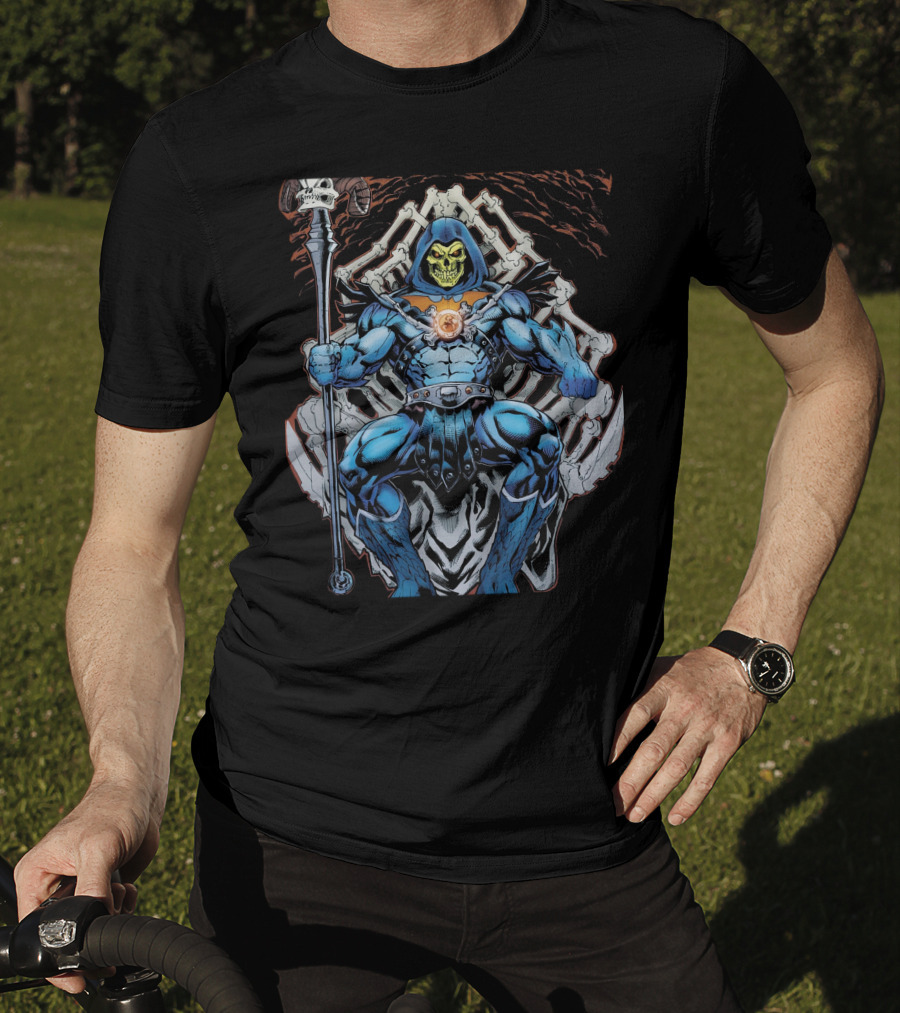 Skeletor Throne Masters Of The Universe Vintage Fan T-Shirt