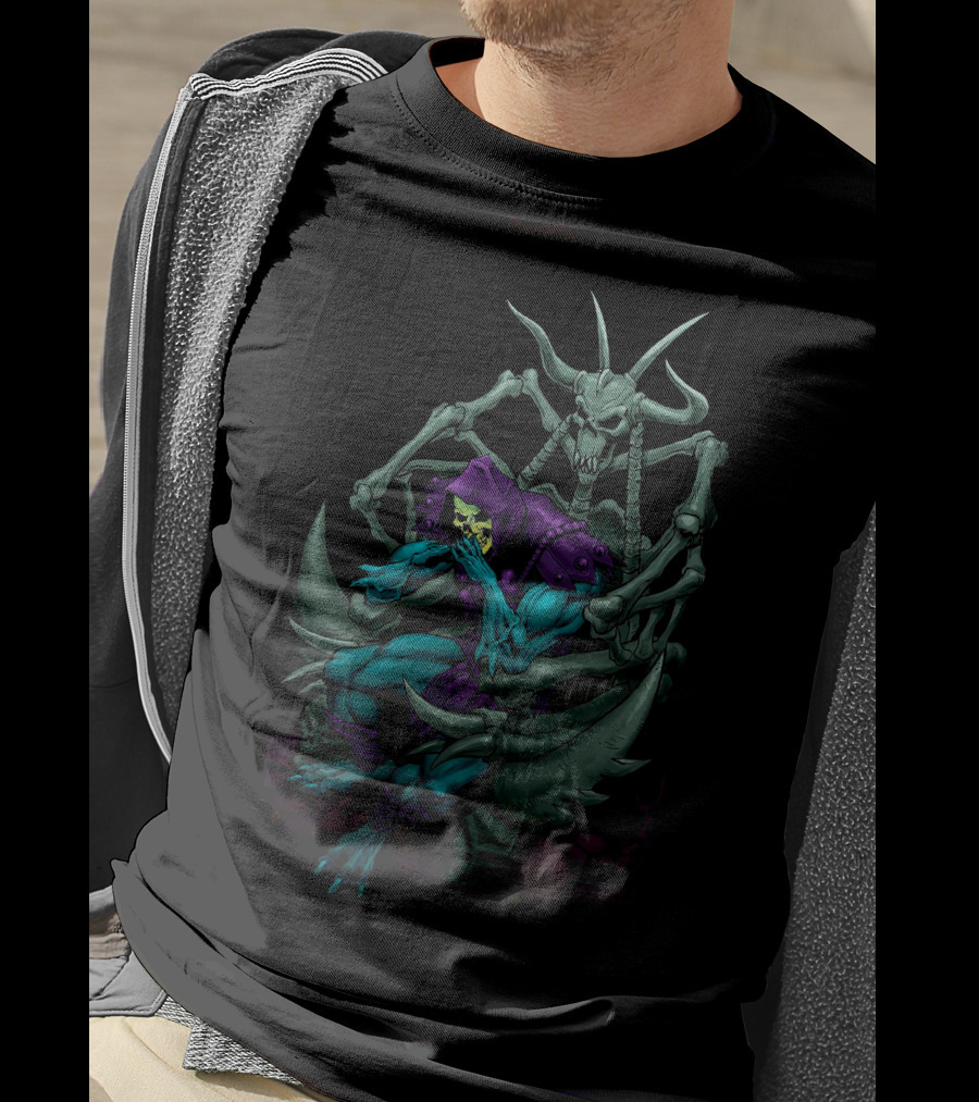 Masters Of The Universe Skeletor On Bone Throne T-Shirt