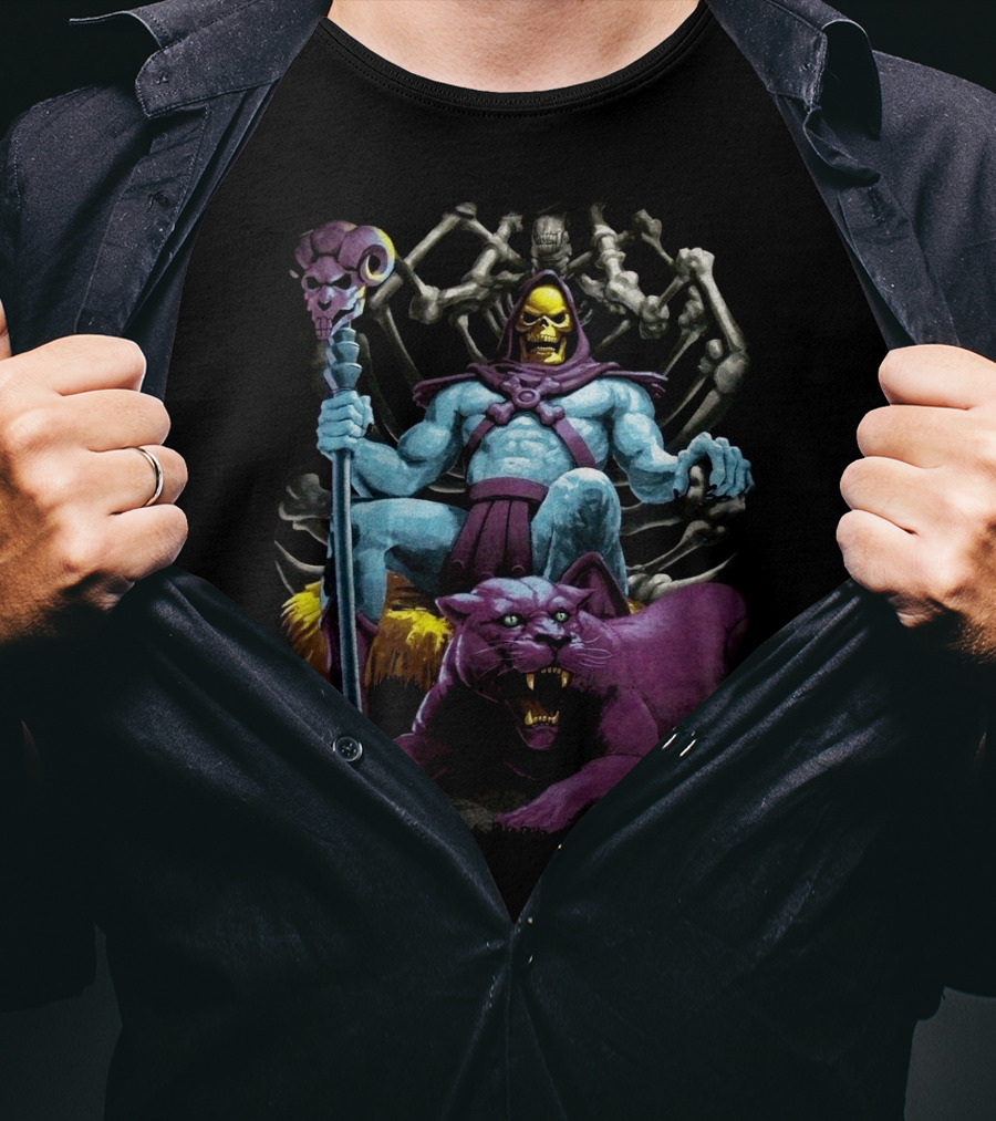Skeletor And Panthor Masters Of The Universe Villain T-Shirt