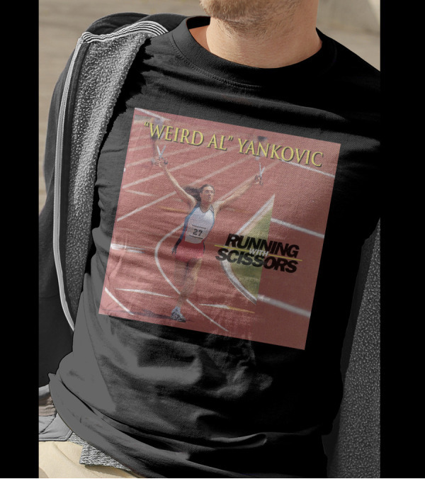 Weird Al Yankovic Running With Scissors Track T-Shirt