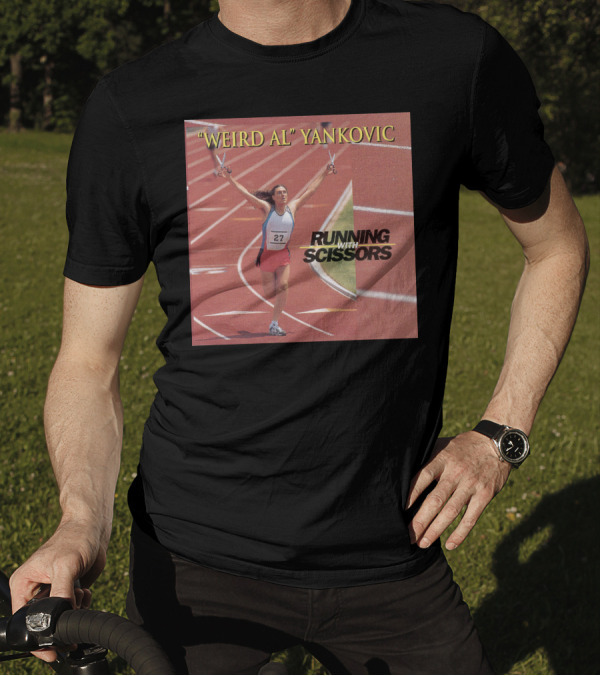 Weird Al Yankovic Running With Scissors Track T-Shirt
