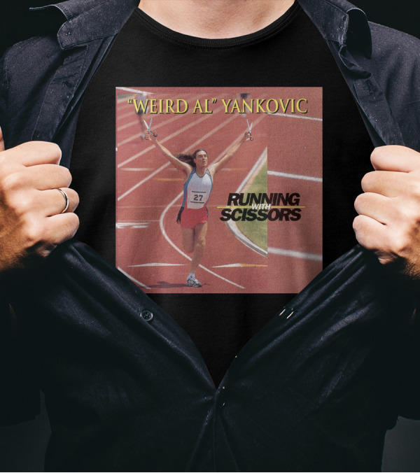Weird Al Yankovic Running With Scissors Track T-Shirt