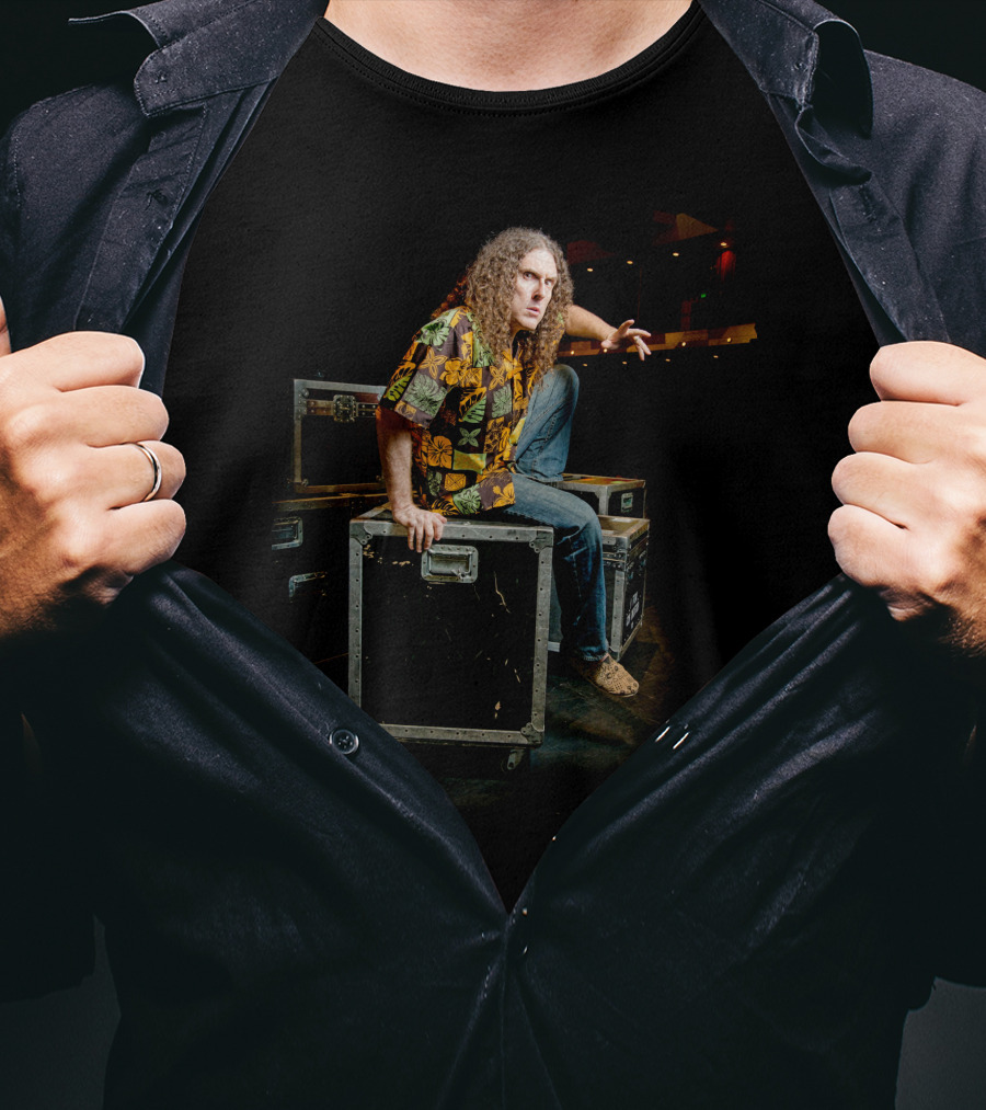 Weird Al Yankovic Colorful Hawaiian Shirt Stage Presence T-Shirt